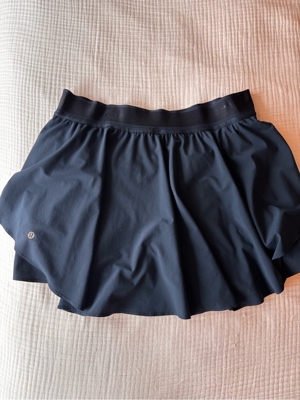 lululemon athletica Navy Tennis Skirt with Built-In Shorts